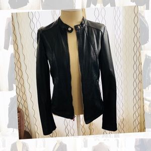 Express Black Leather Jacket